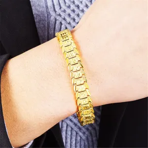 18K Gold-Plated Snake Chain Bracelet