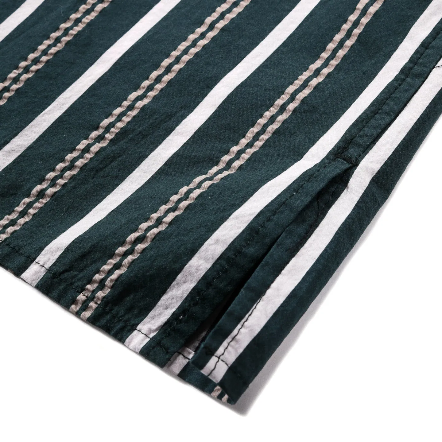 A KIND OF GUISE ELIO SHIRT RACING GREEN STRIPE
