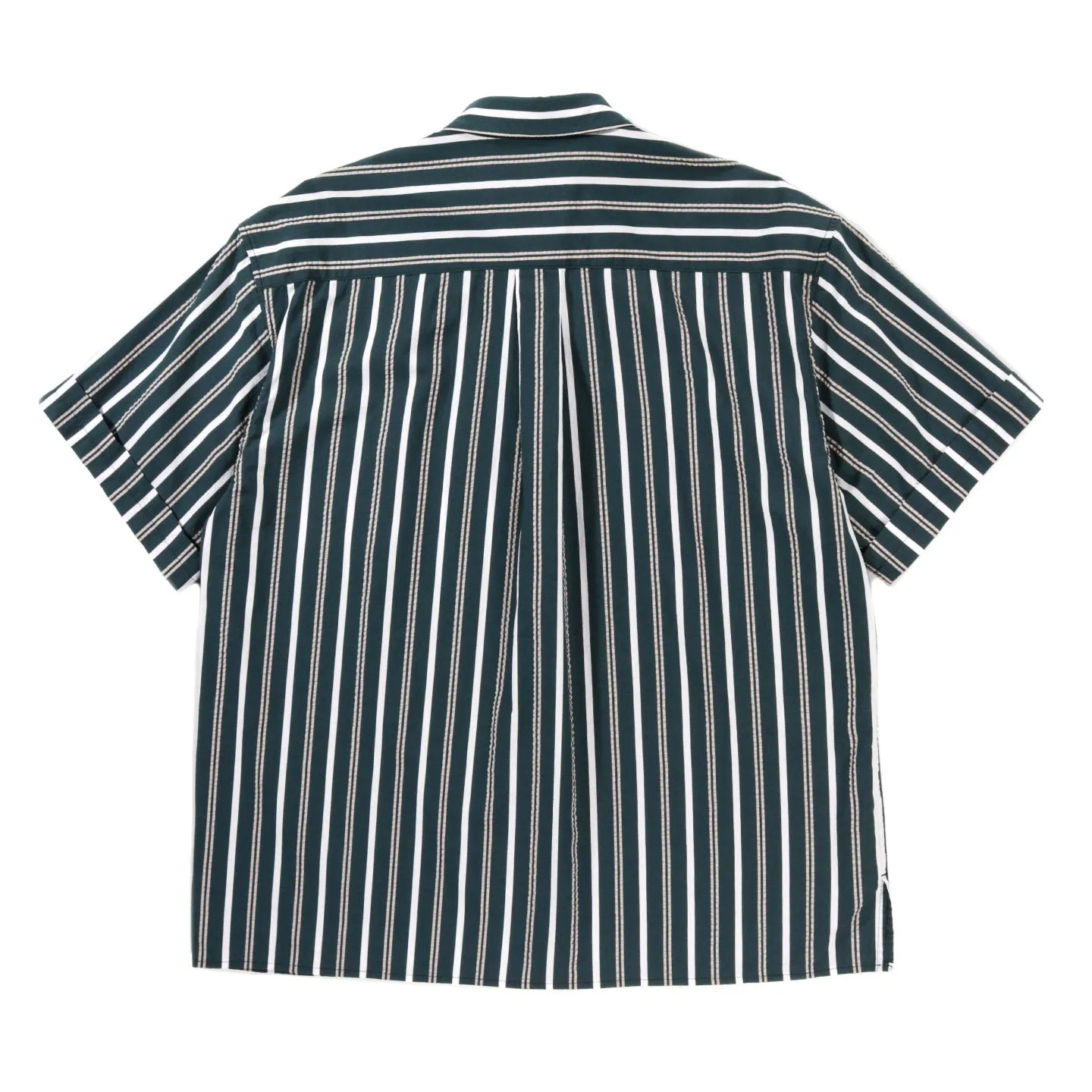 A KIND OF GUISE ELIO SHIRT RACING GREEN STRIPE