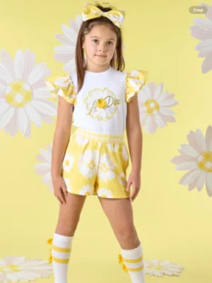 ADEE DOROTHEA DAISY PRINT SHORT SET  012566