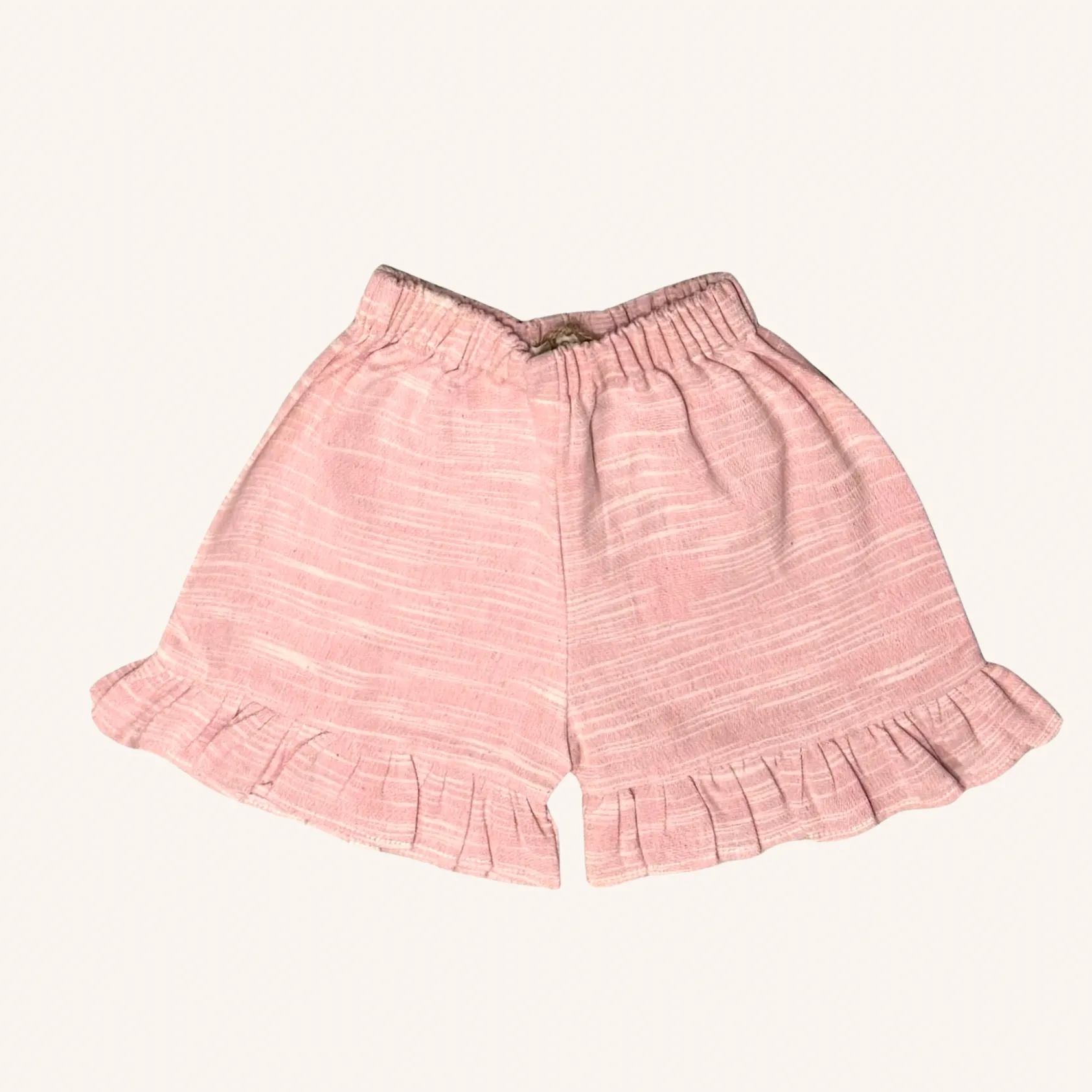 Ama Frilled Shorts | Sand Pink