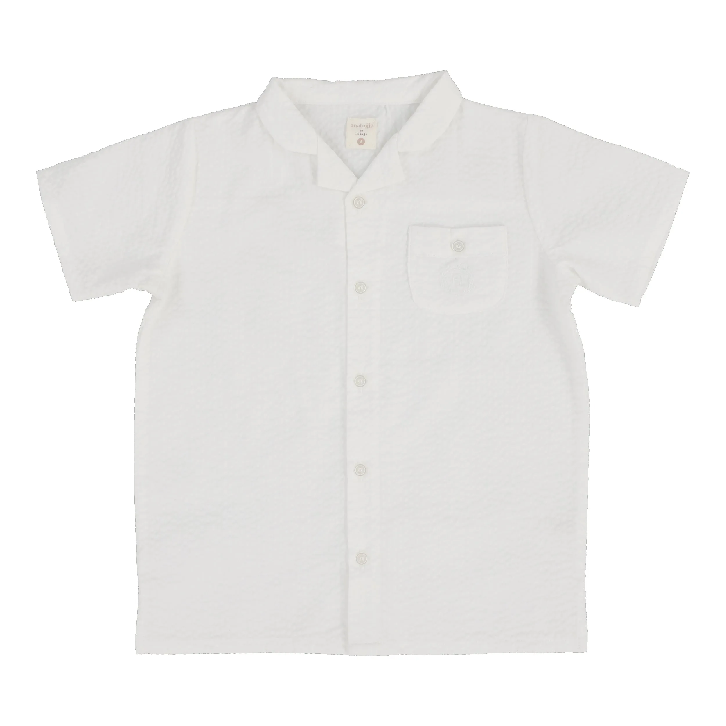 Analogie Seersucker Shirt - White