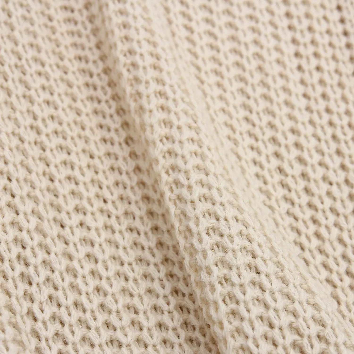 Apricot Lantern Sleeve V-neck Knitting Sweater Cardigans