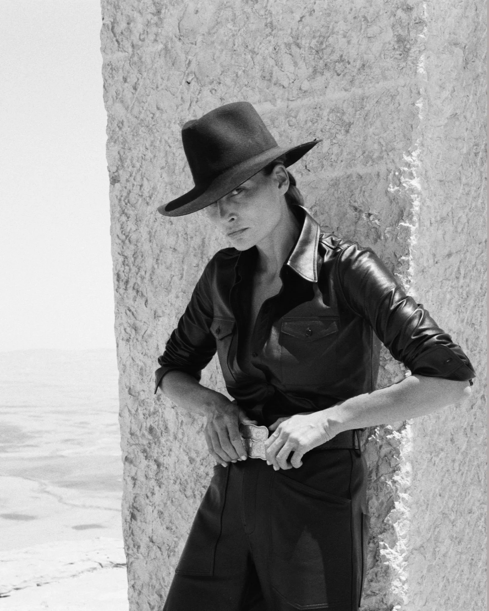 AVA LEATHER SHIRT