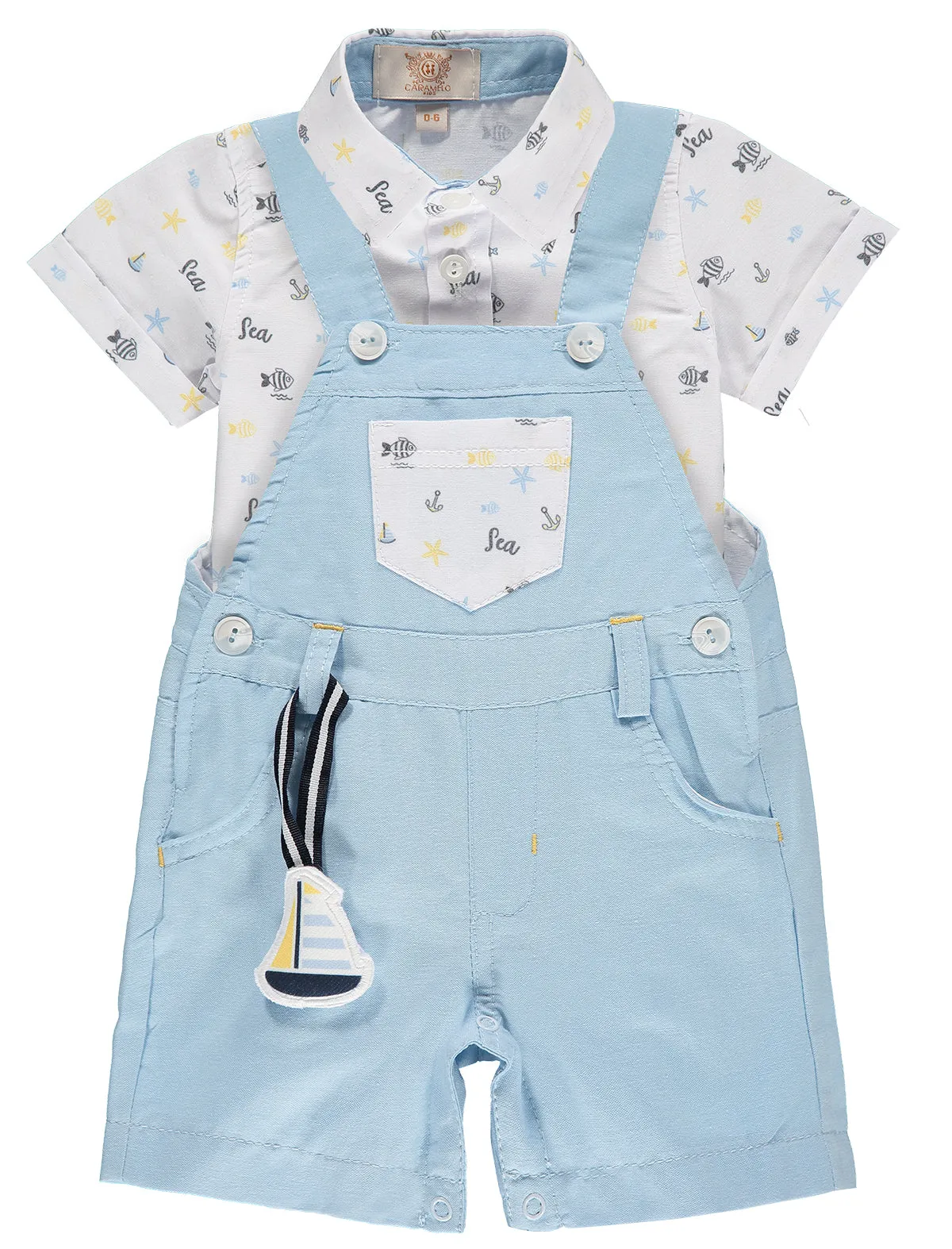 Baby Boy Cotton Dungaree Set