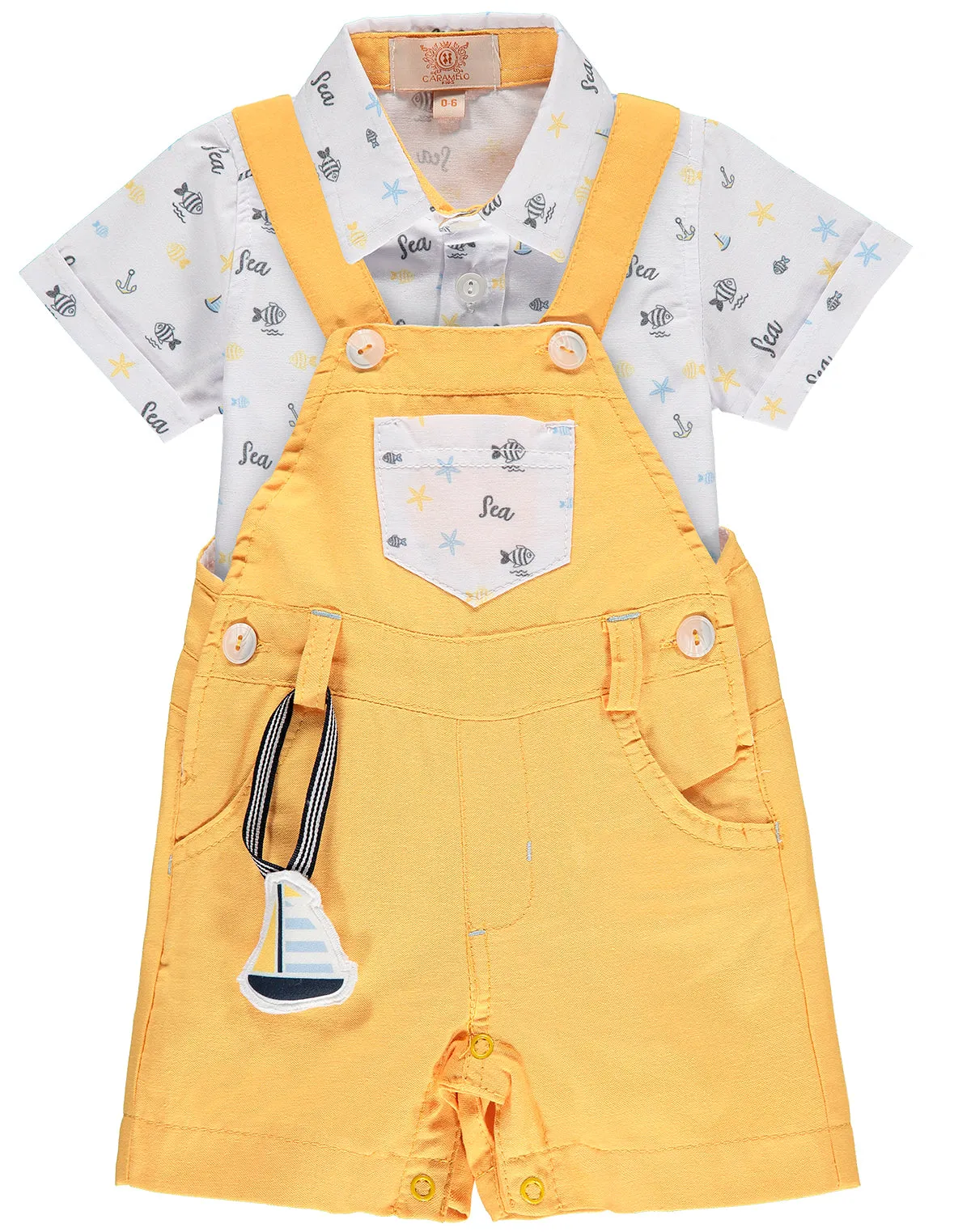 Baby Boy Cotton Dungaree Set