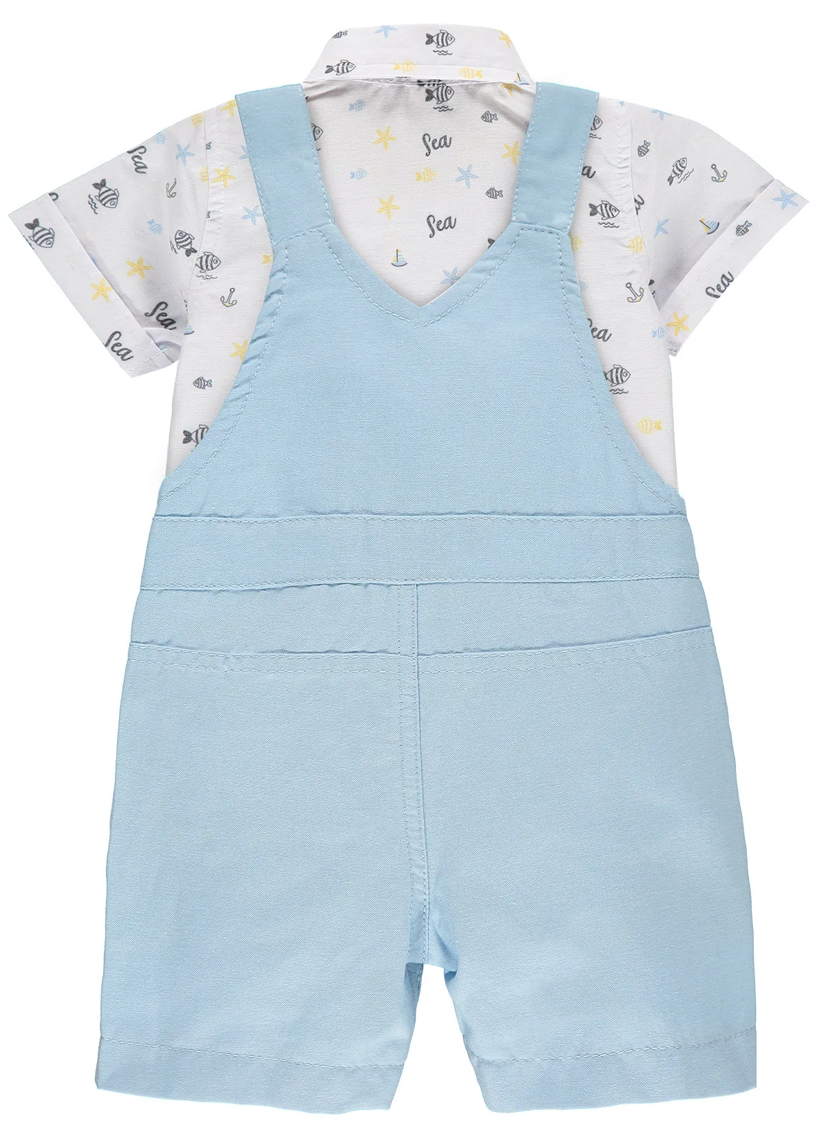Baby Boy Cotton Dungaree Set