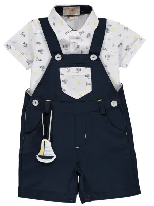Baby Boy Cotton Dungaree Set