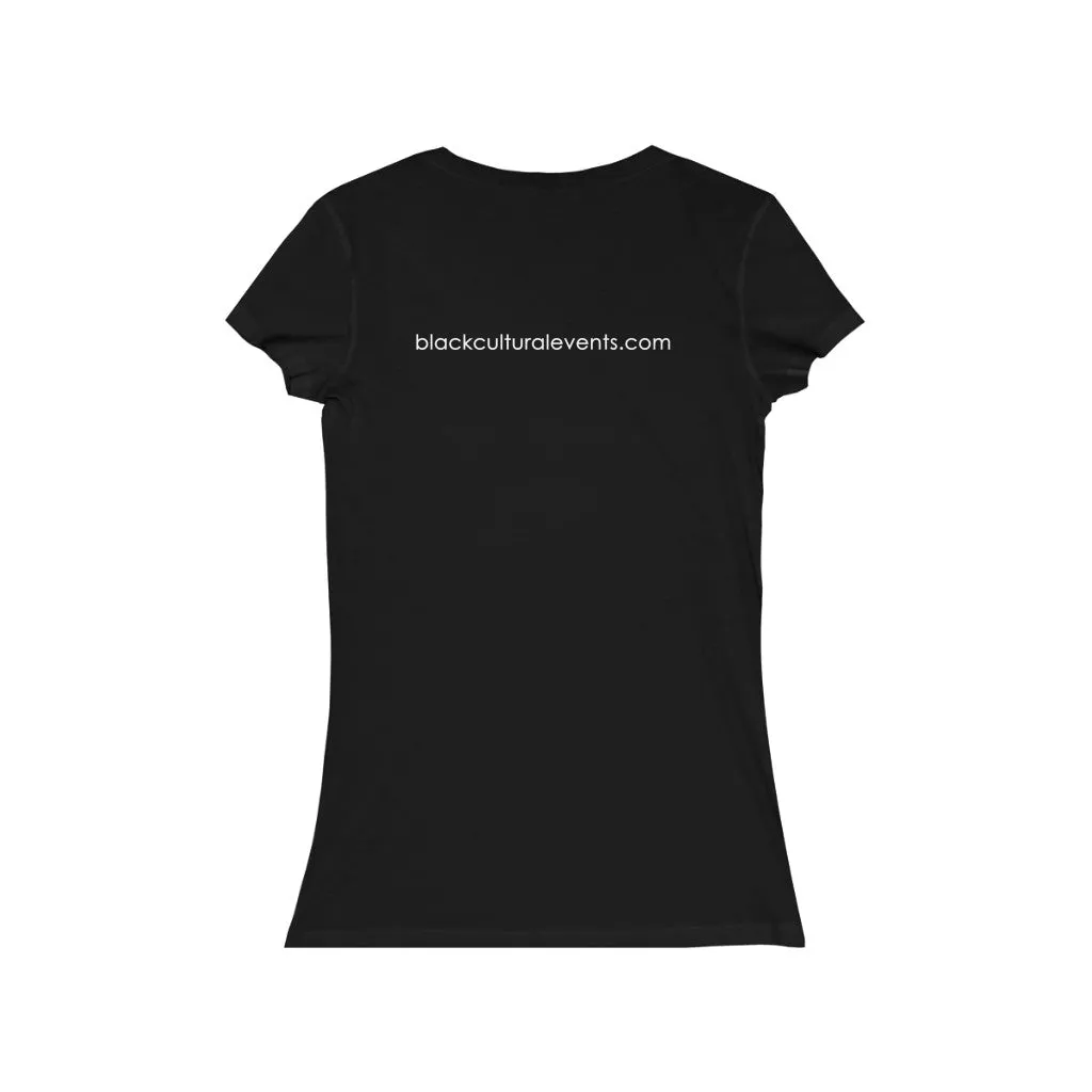 Black Cultural Events Women's Jersey Short Sleeve V-Neck Tee