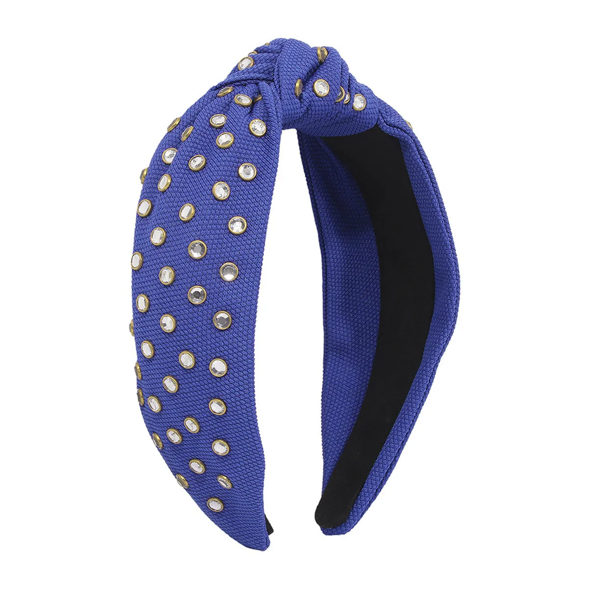 Blue & Cubic Zirconia Knot-Accent Hard Headband