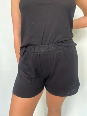 Bobi Shorts With Side Slit Black