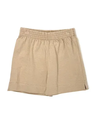 Boy's Jersey Shorts w/ Slit - Sand