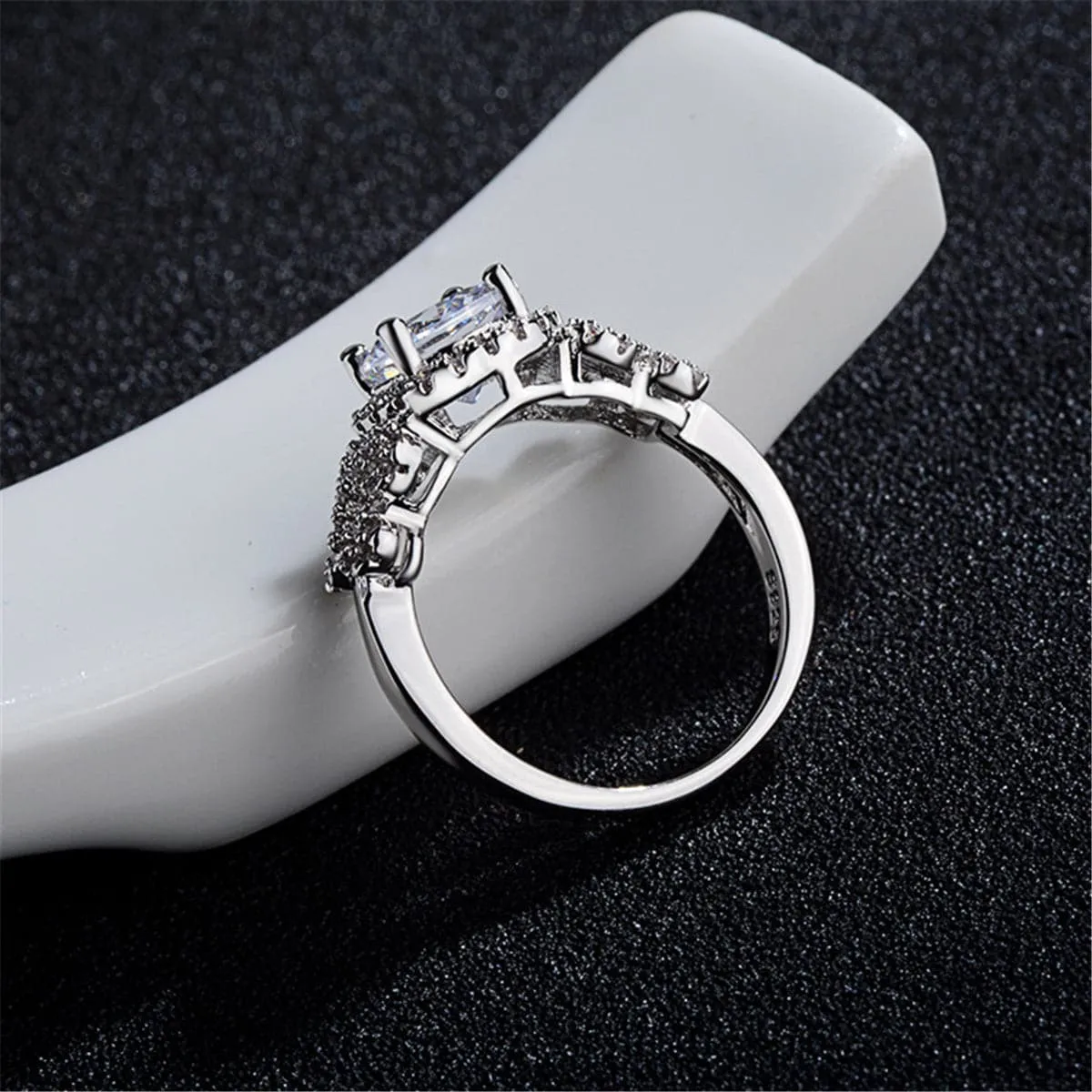 Crystal & Cubic Zirconia Butterfly Hola Eternity Ring