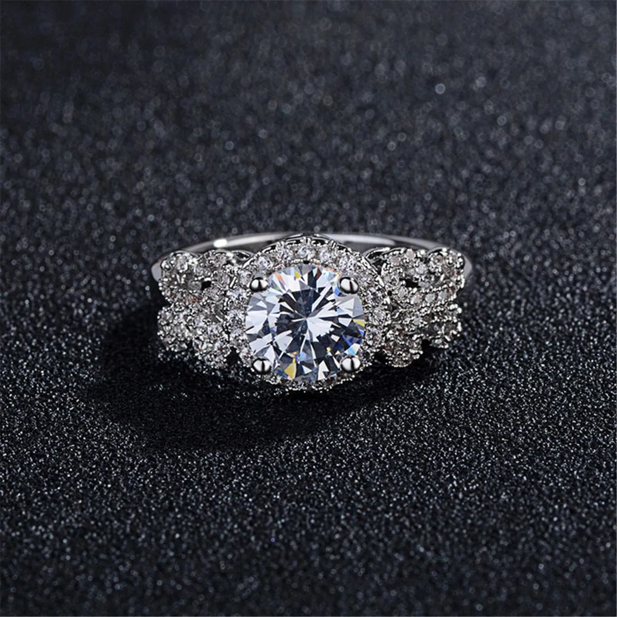 Crystal & Cubic Zirconia Butterfly Hola Eternity Ring