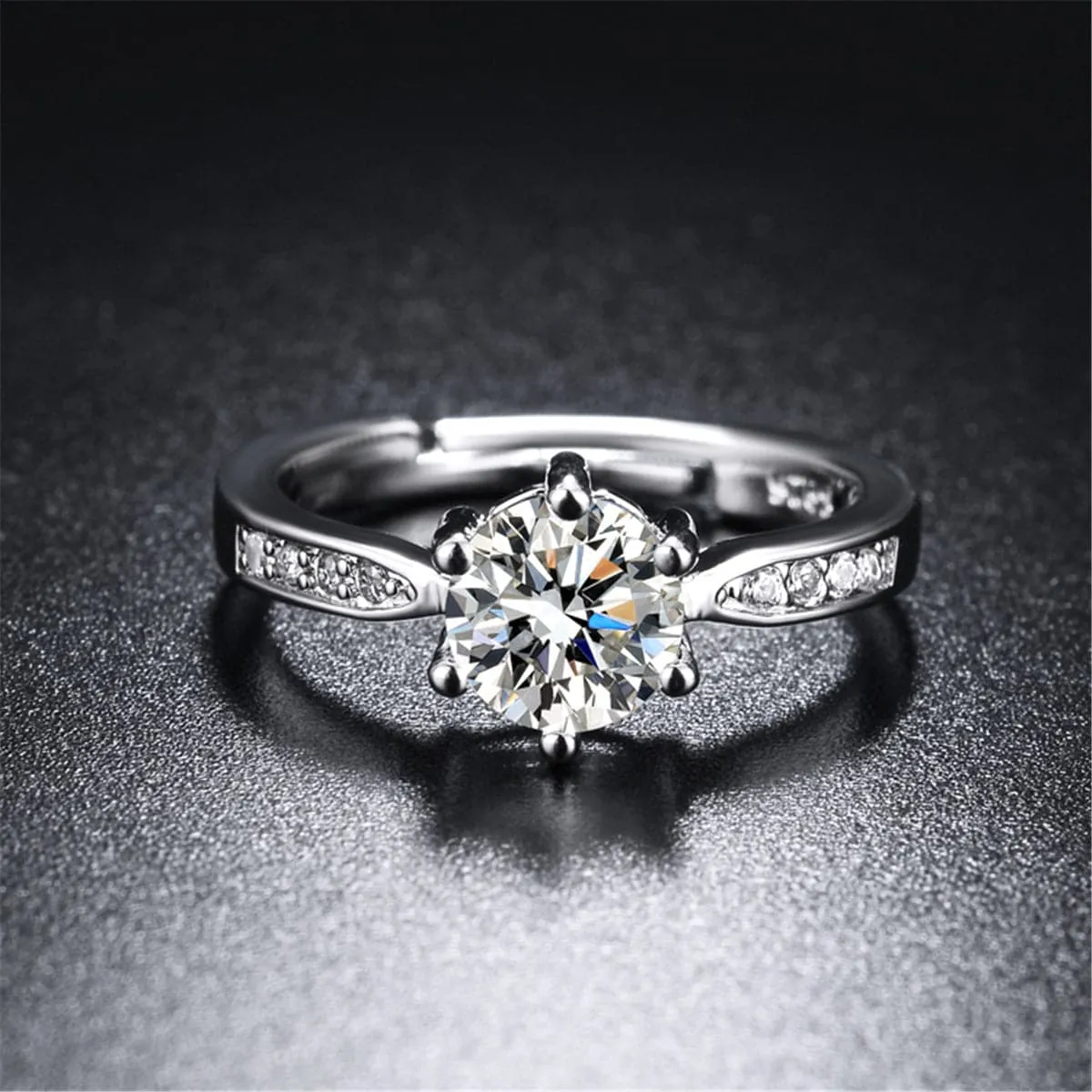 Crystal & Cubic Zirconia Cocktail Ring