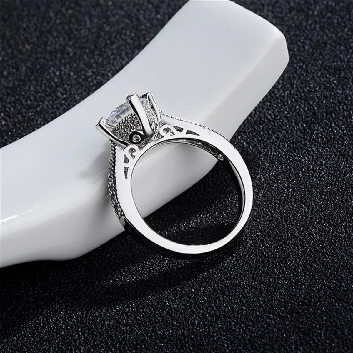 Cubic Zirconia & Crystal Cocktail Ring