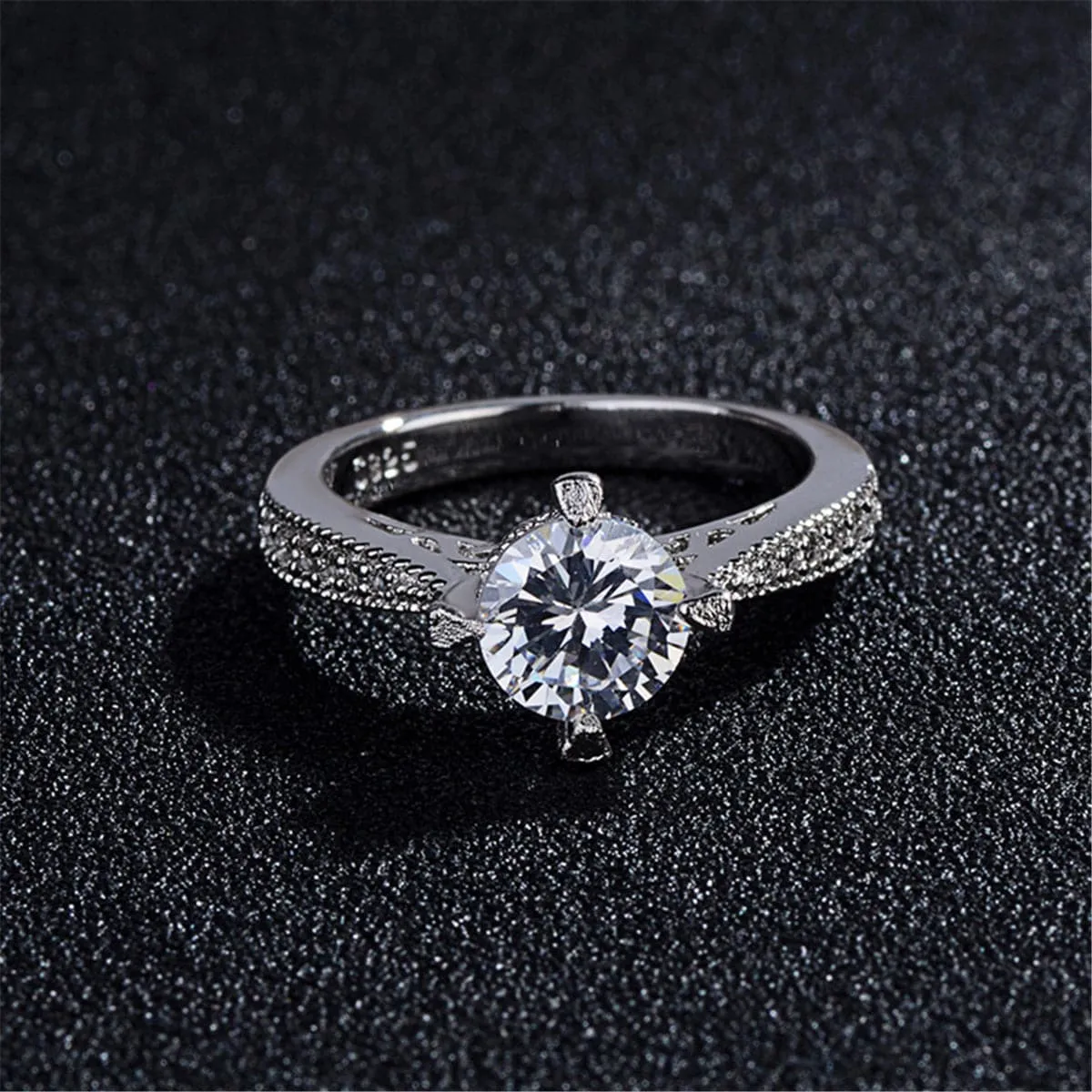 Cubic Zirconia & Crystal Cocktail Ring