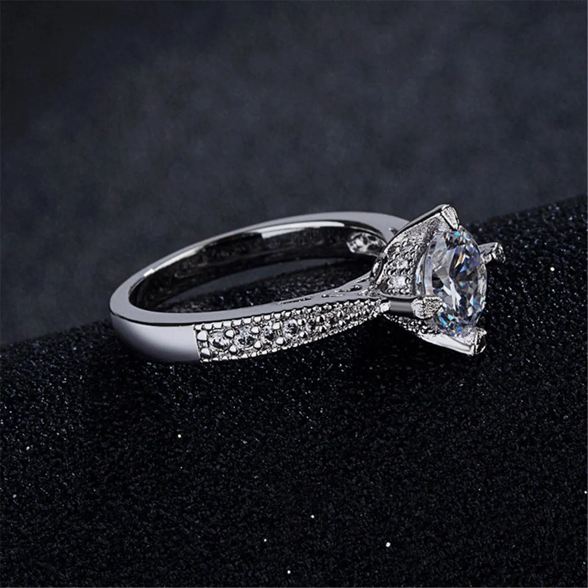 Cubic Zirconia & Crystal Cocktail Ring