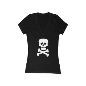 Demon Skull - Women's V-Neck Tee