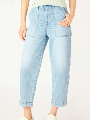 DEX High Rise Cropped Straight Leg Jean