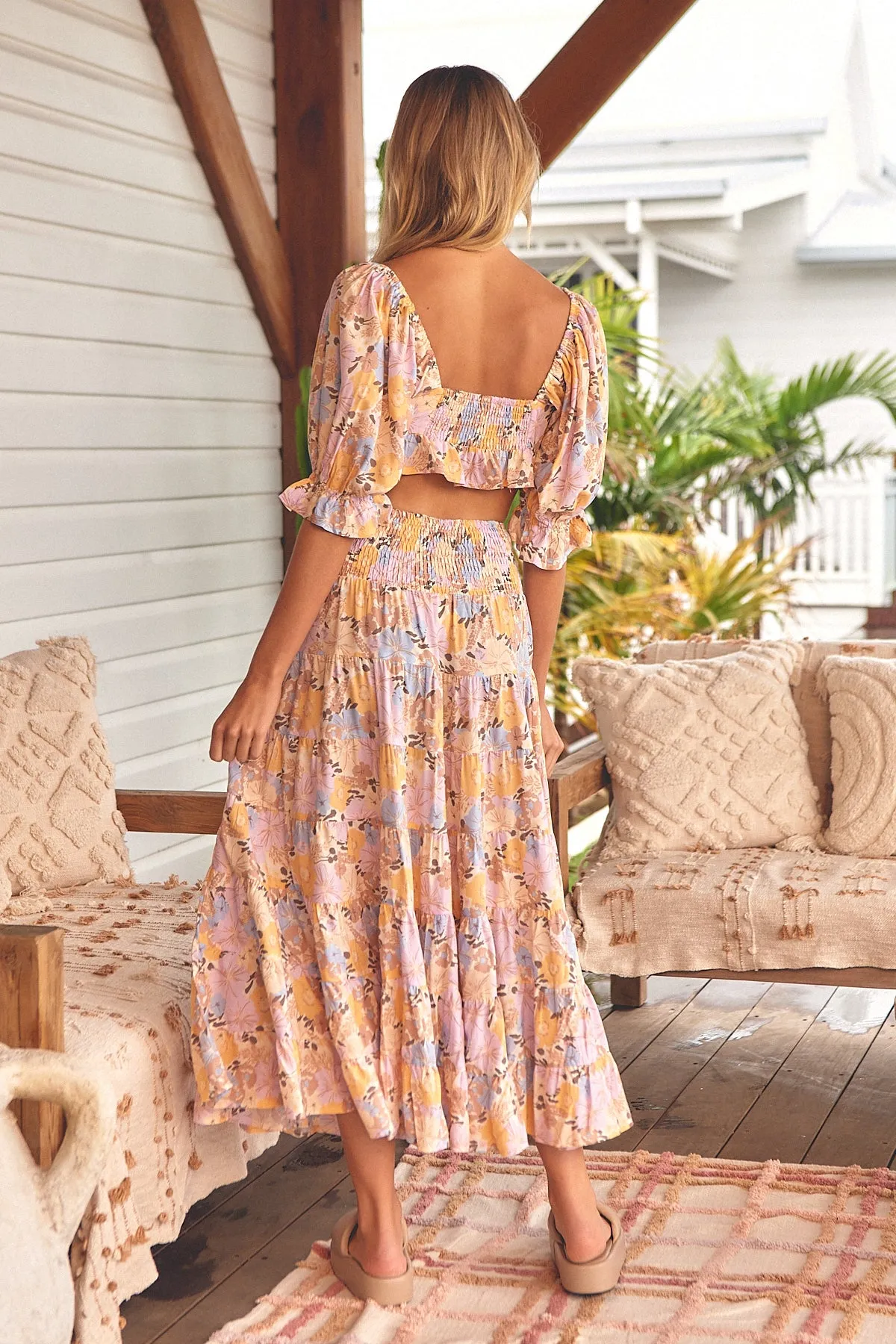 Emmy Print Tulip Crop Top