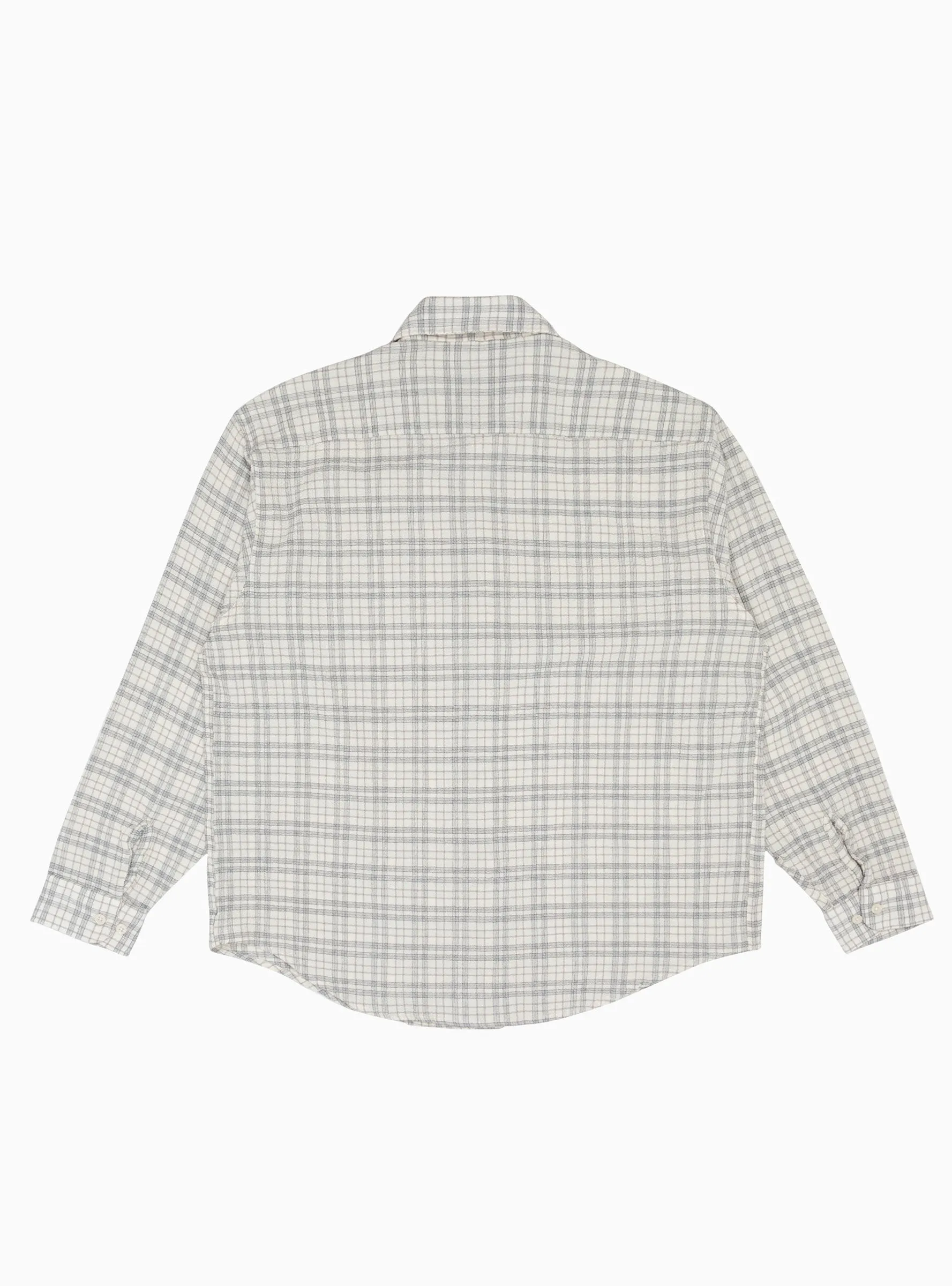 Exact Seersucker Shirt Grey Check