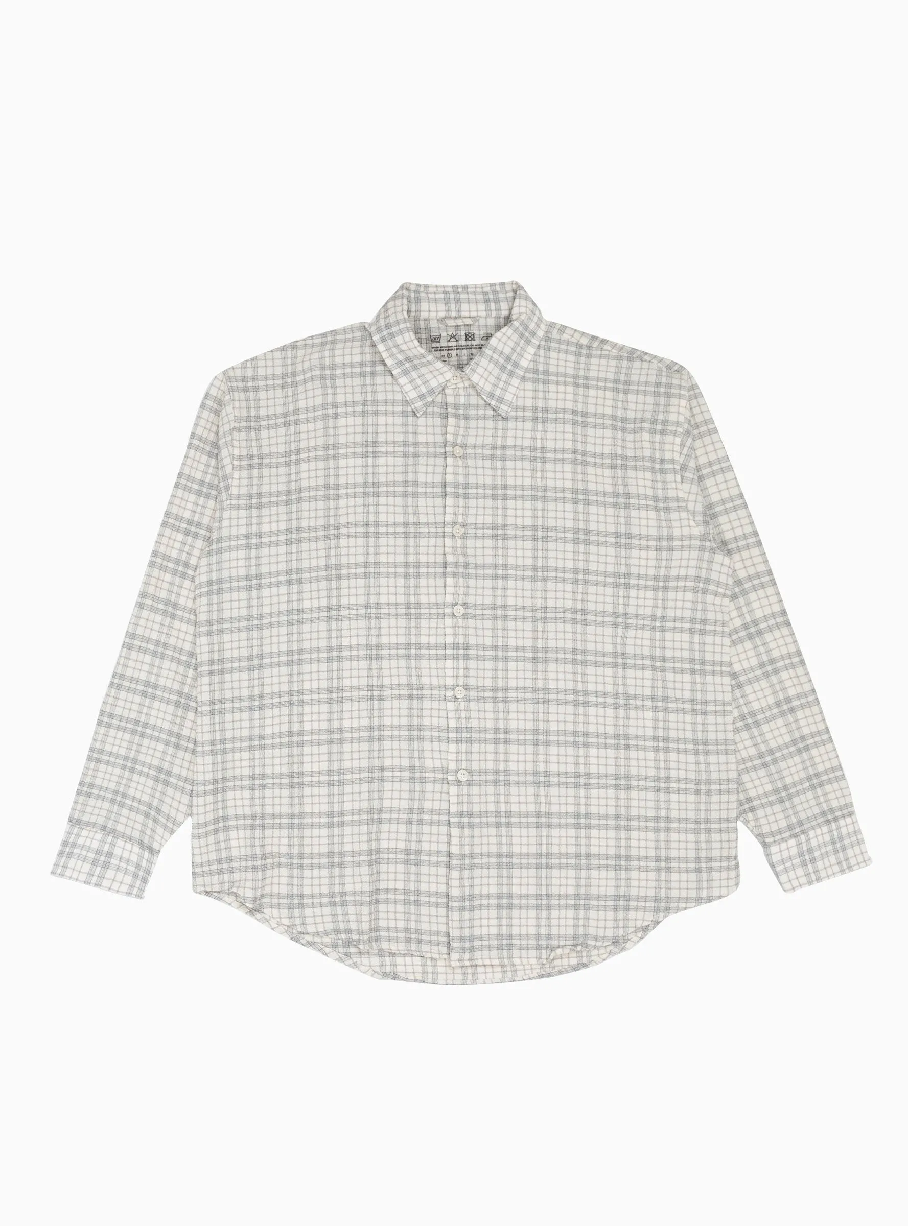 Exact Seersucker Shirt Grey Check