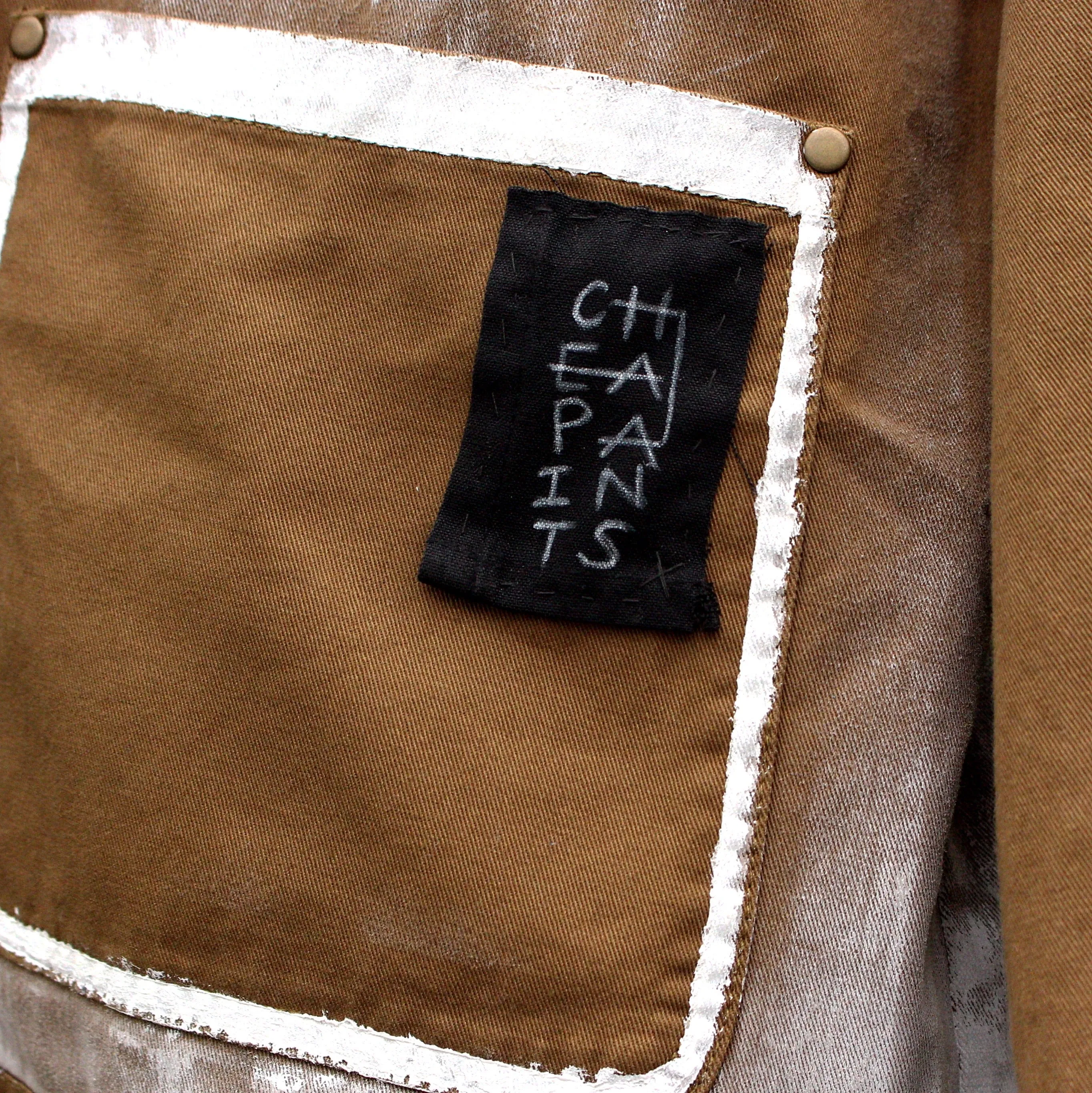 “For Hera” Painted Calla Lily Worker’s Jacket