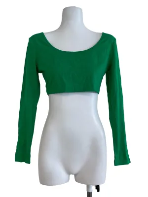 Green Innerwear Crop Shirt