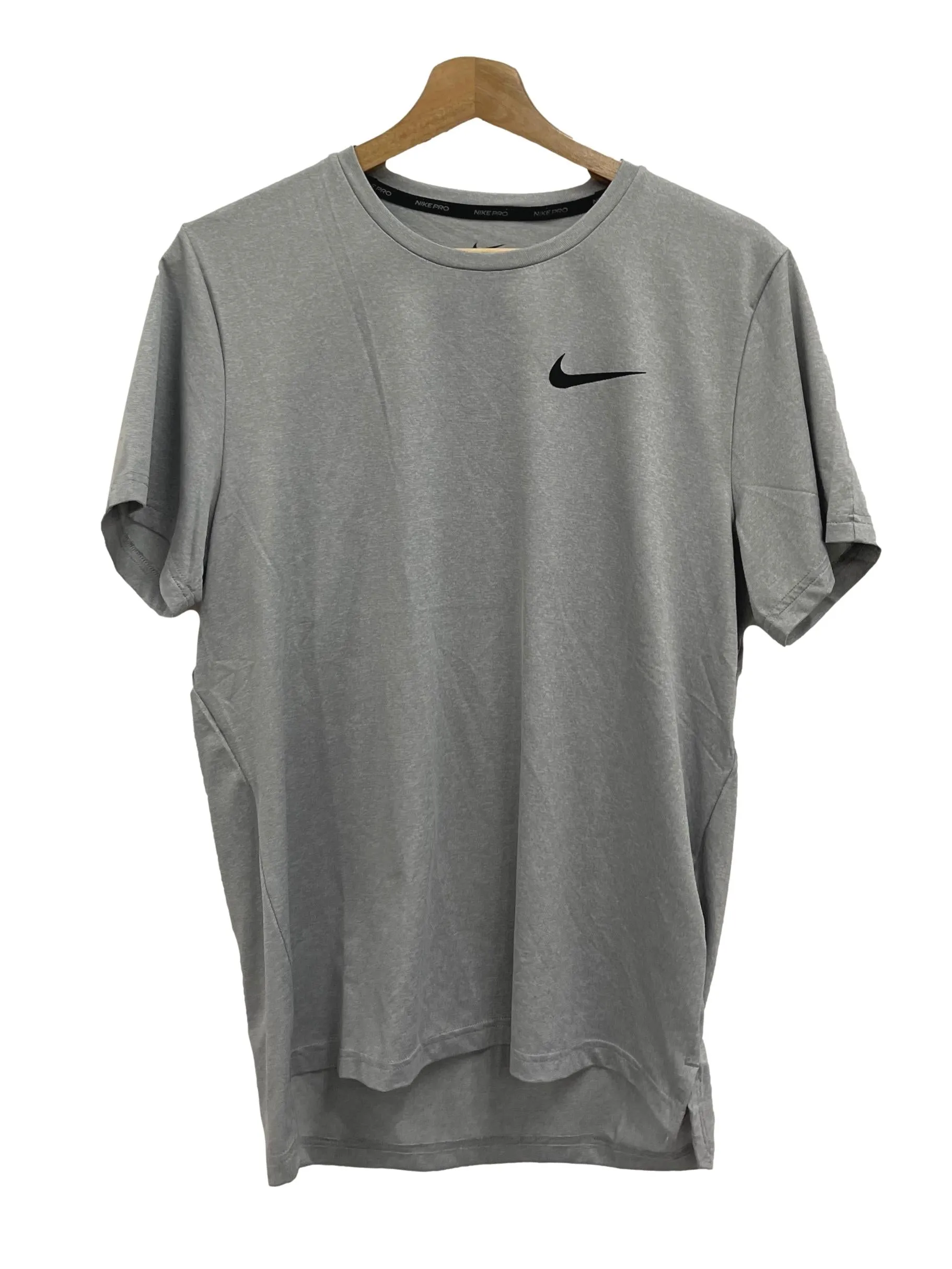 Grey Drifit Logo Tee