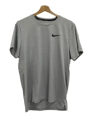 Grey Drifit Logo Tee