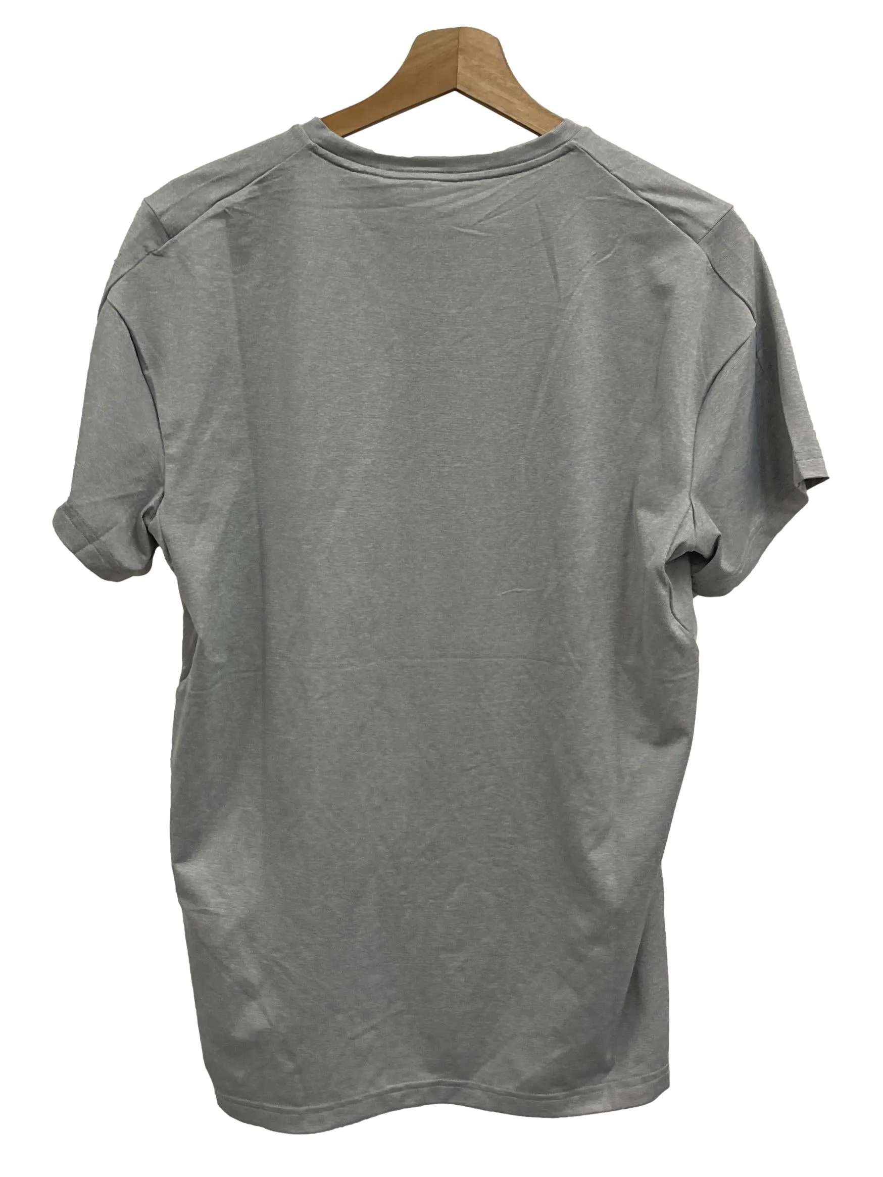 Grey Drifit Logo Tee