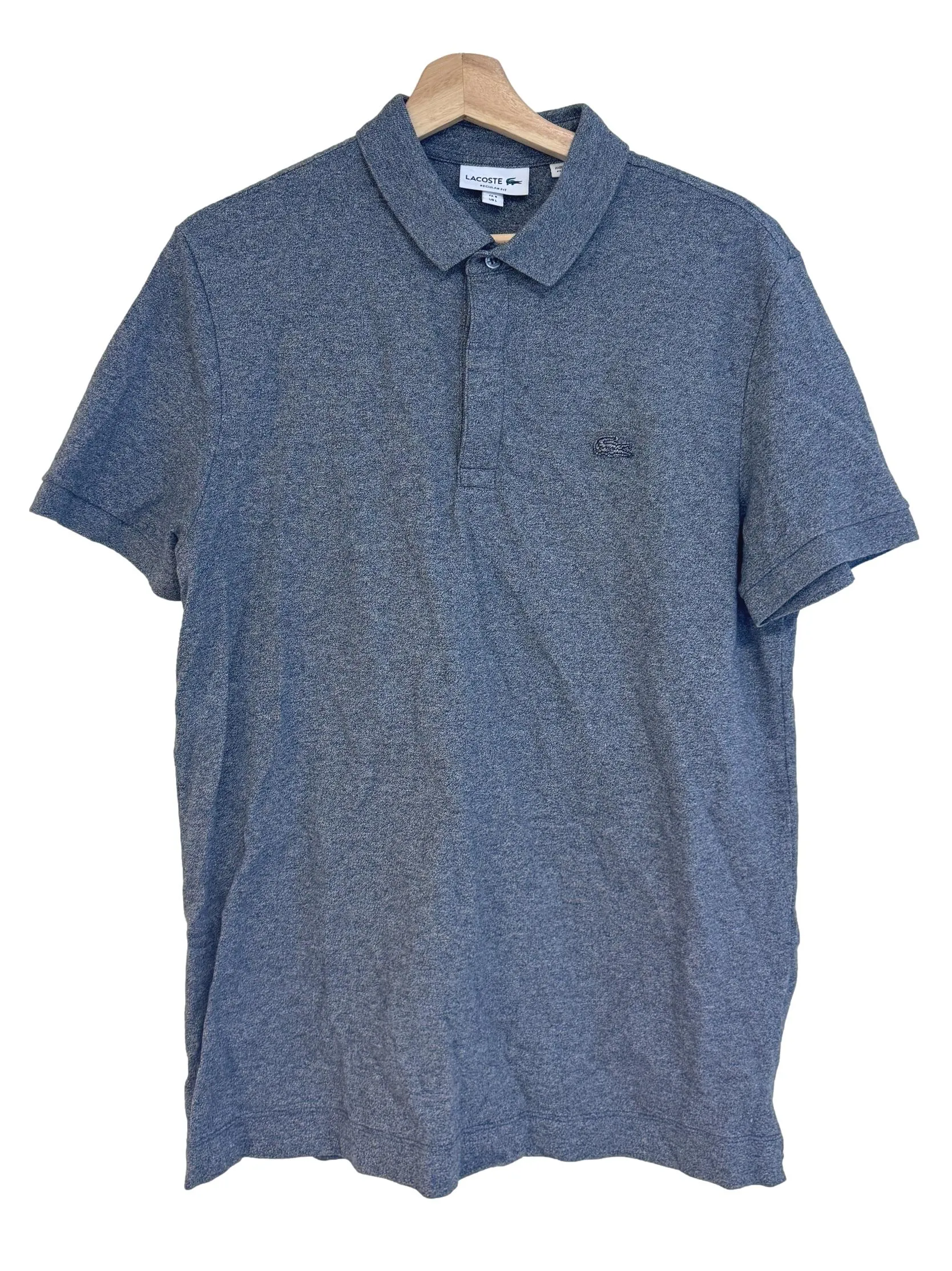 Grey Textured Polo Tee