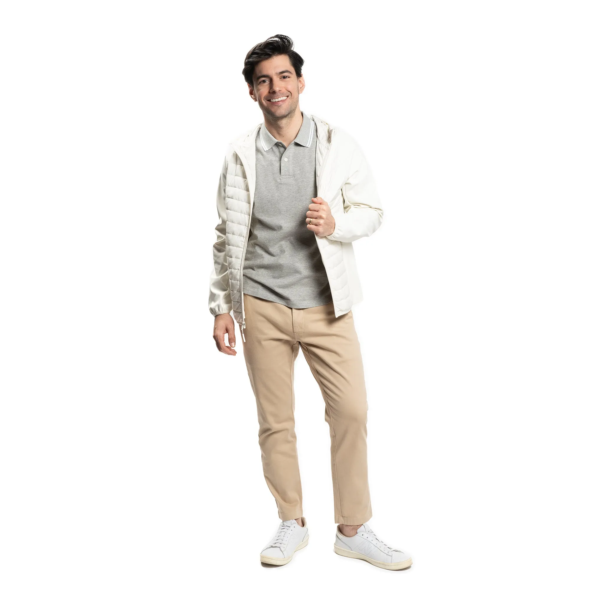James Polo Shirt - Heather Grey Tipped