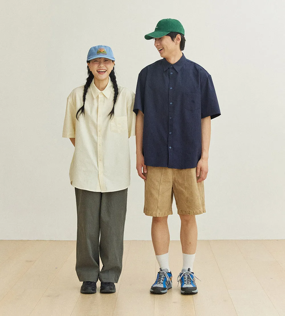 Kappy Design - Relaxed Seersucker Half Shirt - Vanilla