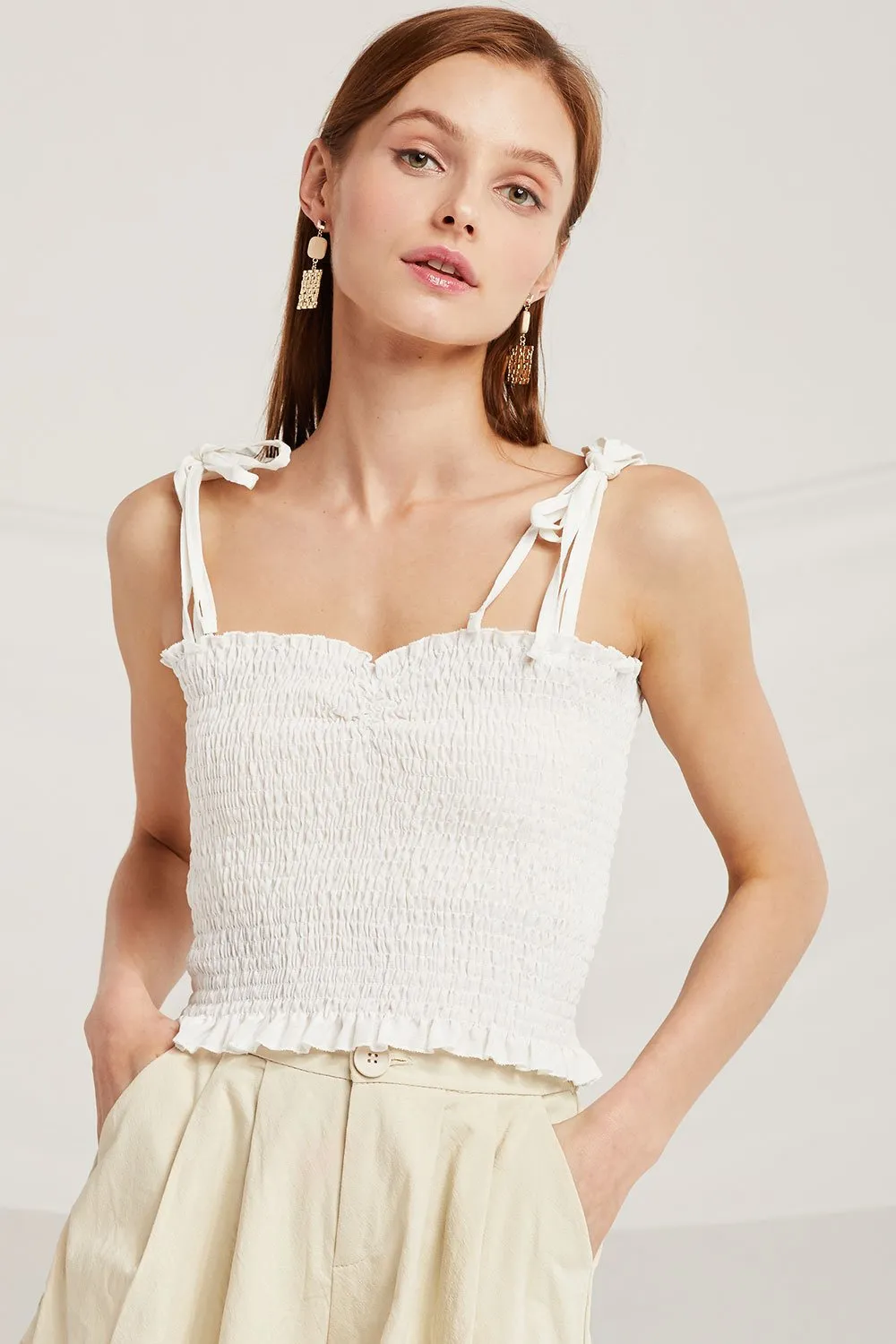 Katherine Frill Smocked Tank Top