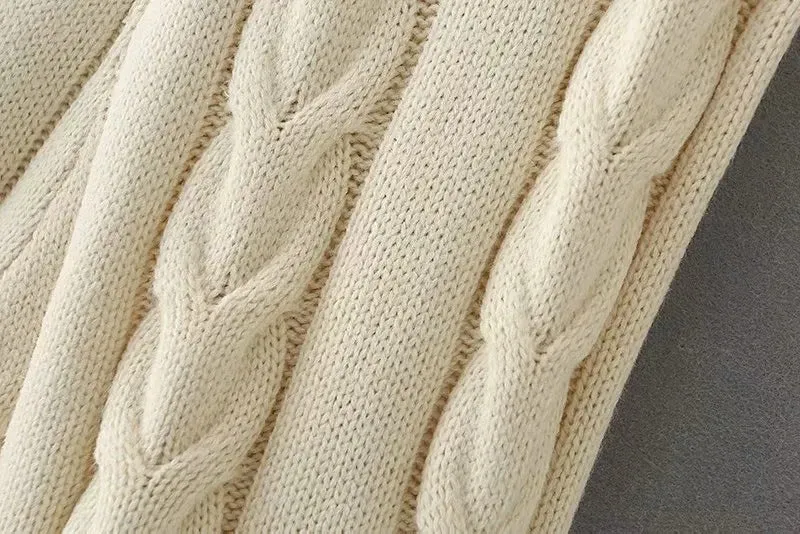 Knit V-neck Vest Sweaters Pants Two-piece Set