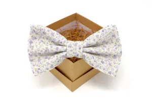Lavender Floral Bow Tie