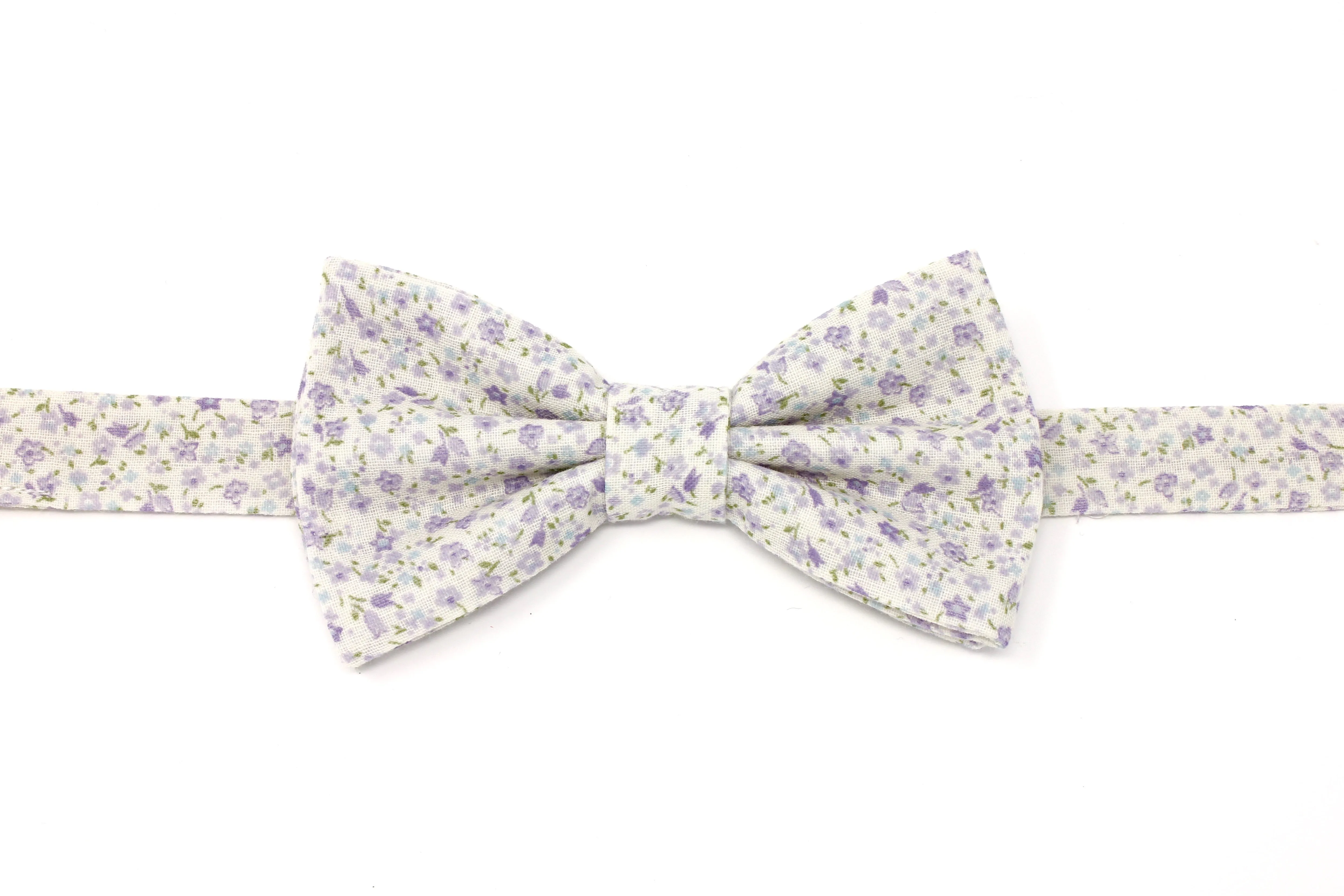 Lavender Floral Bow Tie