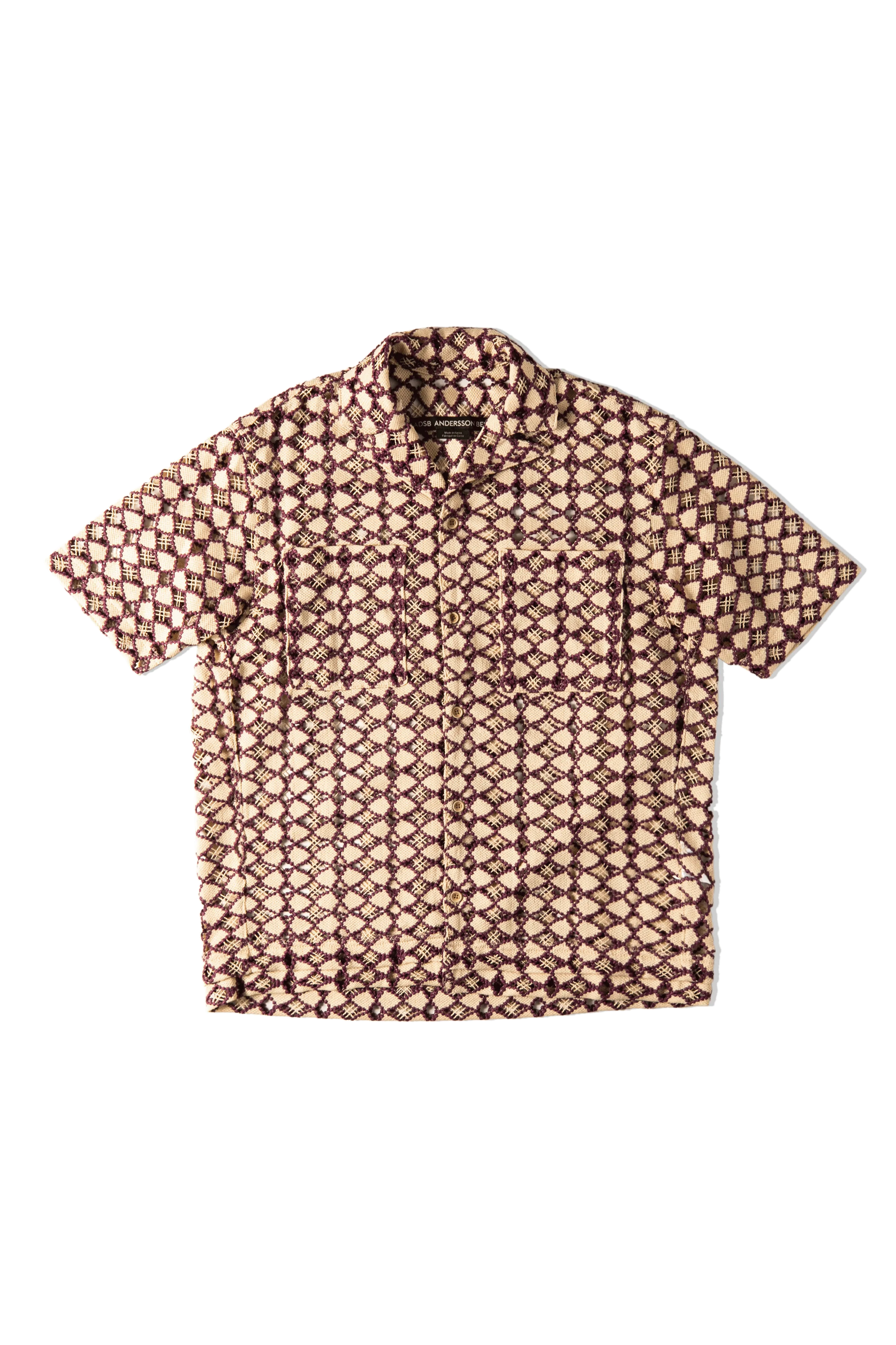 Letto Sheer Open Collar Shirts