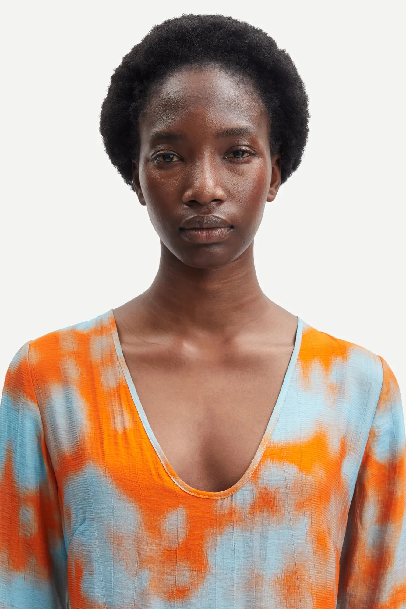 lina Dress -  Tie Topaz