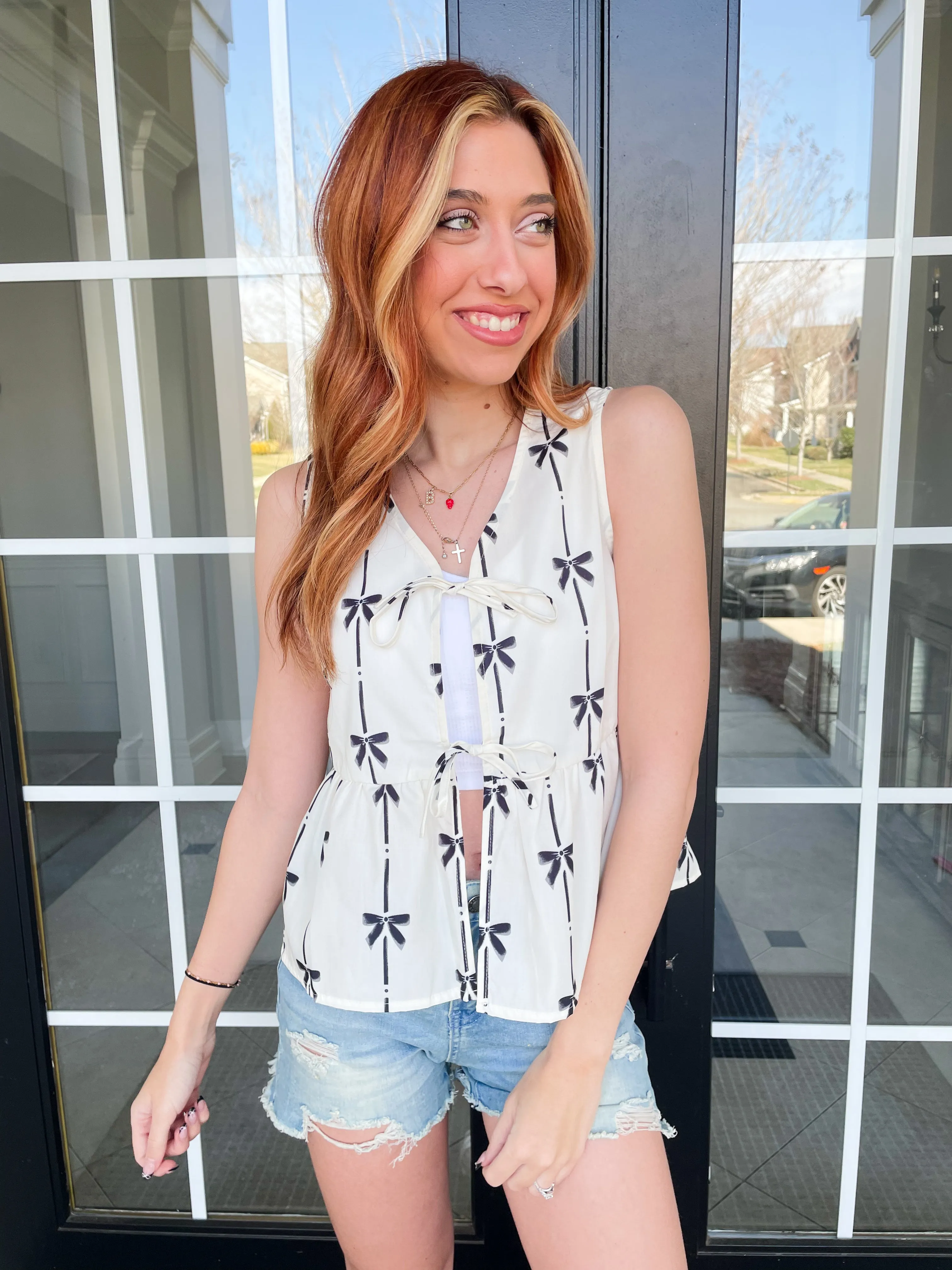 Love of Bows Peplum Top