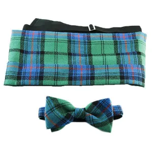 Macleod of Harris Modern Tartan Cummerbund & Bow Tie Set