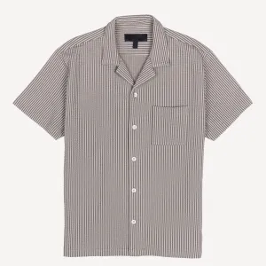 Mens Cool Knit Seersucker Camp Shirt - Wet Weather
