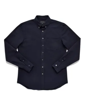 Navy Seersucker L/S Shirt