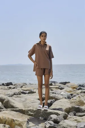 New Season Summer/Fall 24-Top Ekin Cotton Beige-MT Ekin Shirt-NA Slub Beige-Fashion Edit Mati