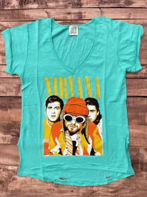 Nirvana Teal T-Shirt