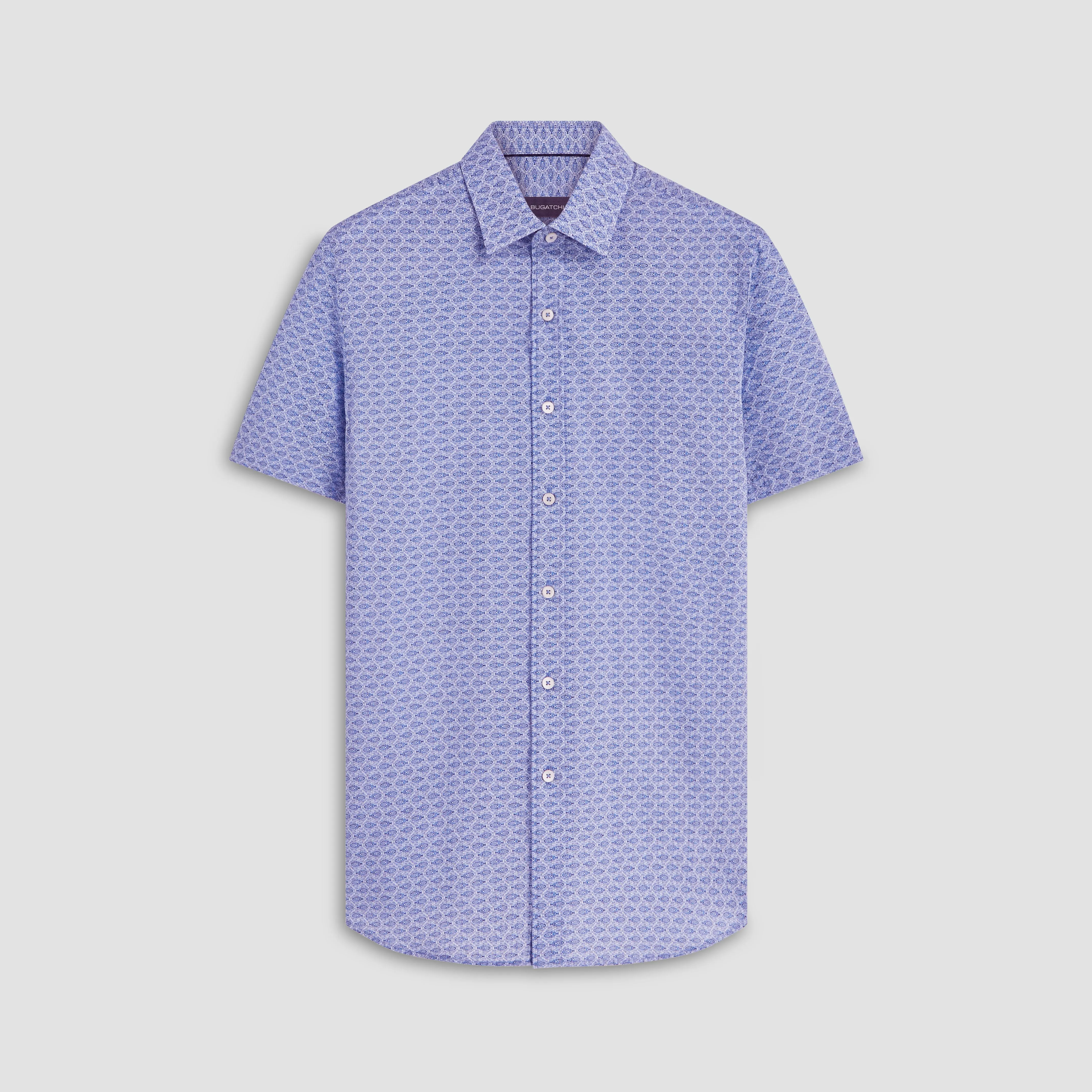 Orson Fish Print Short Sleeve Shirt