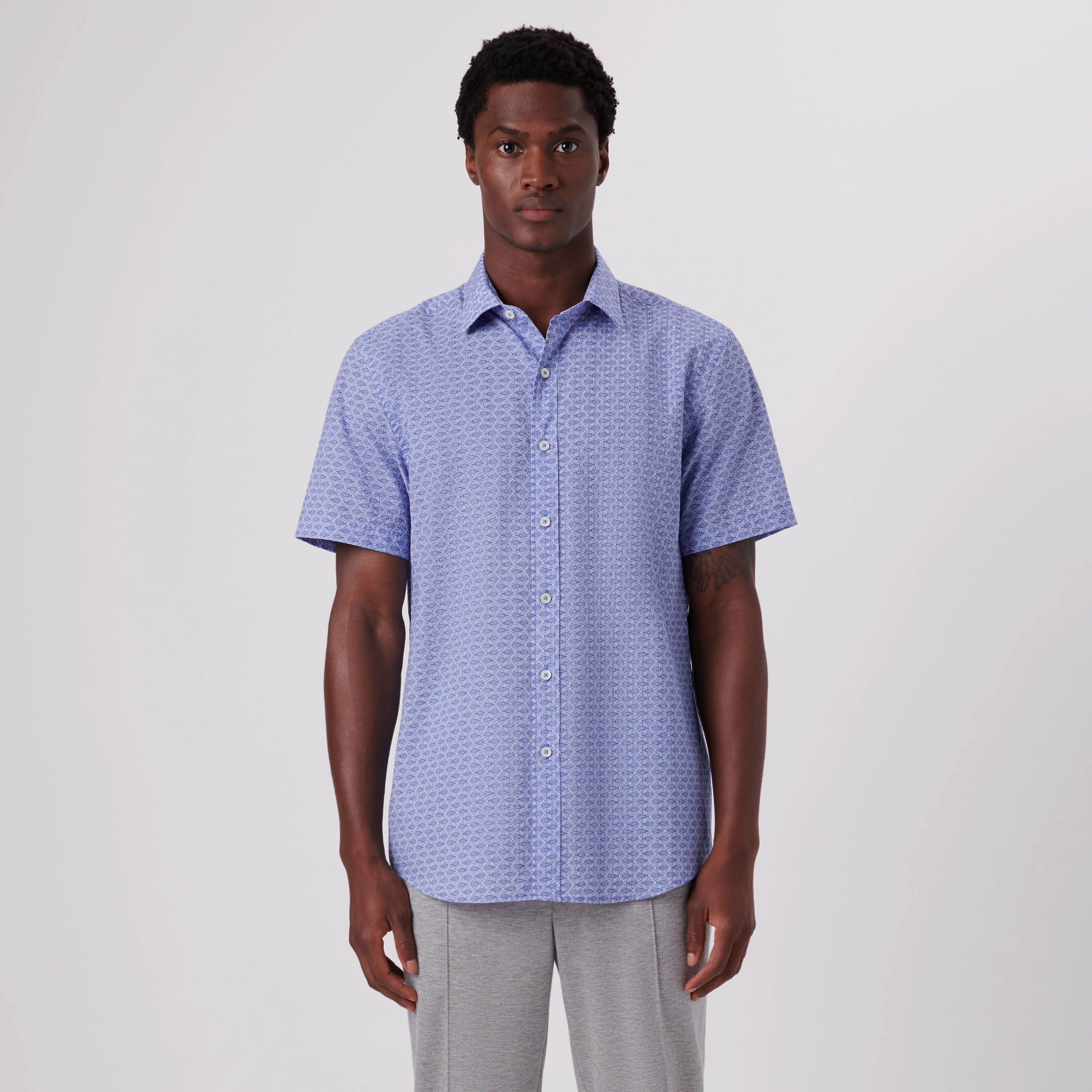 Orson Fish Print Short Sleeve Shirt
