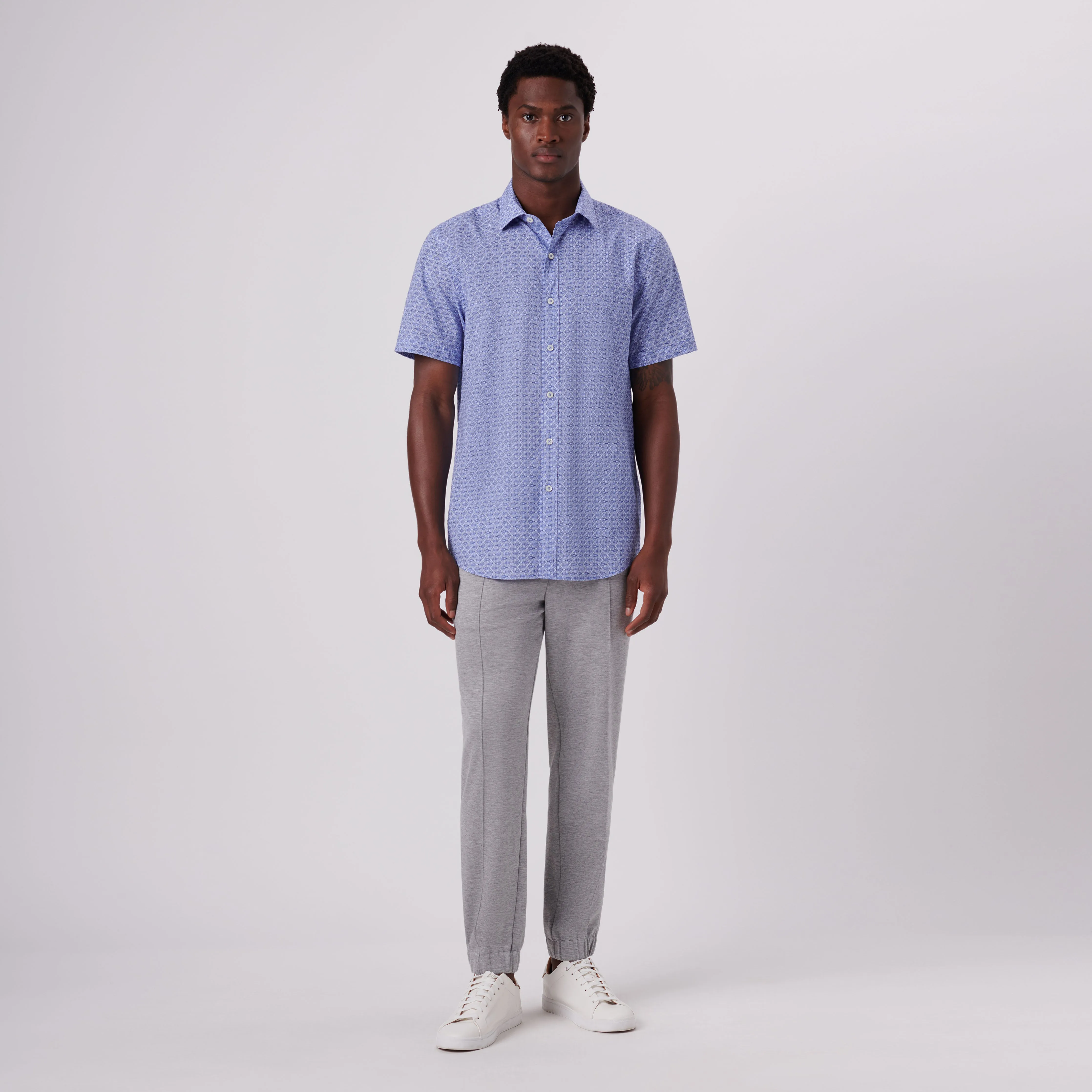 Orson Fish Print Short Sleeve Shirt